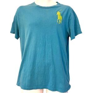 Polo Ralph Lauren Men’s Small Youth XL 18 - 20 Big Pony Light Blue T Shirt
